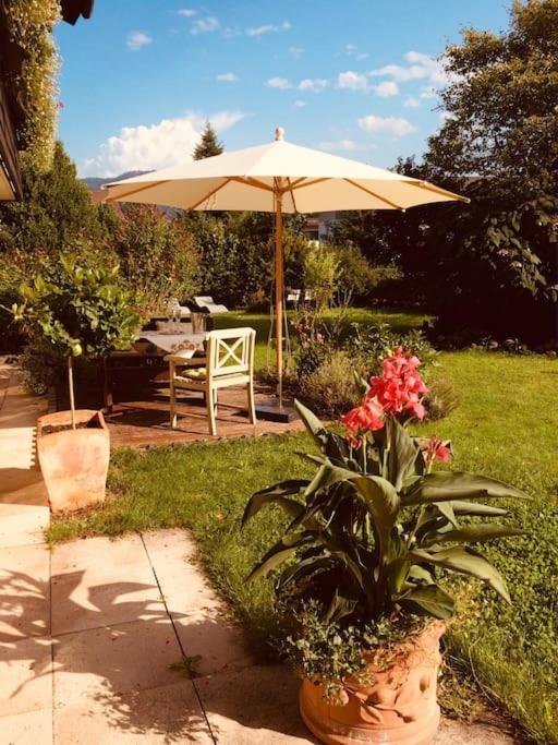 Charmantes Garten-Apartment: Erholung Im Chiemgau Unterwössen Exterior foto