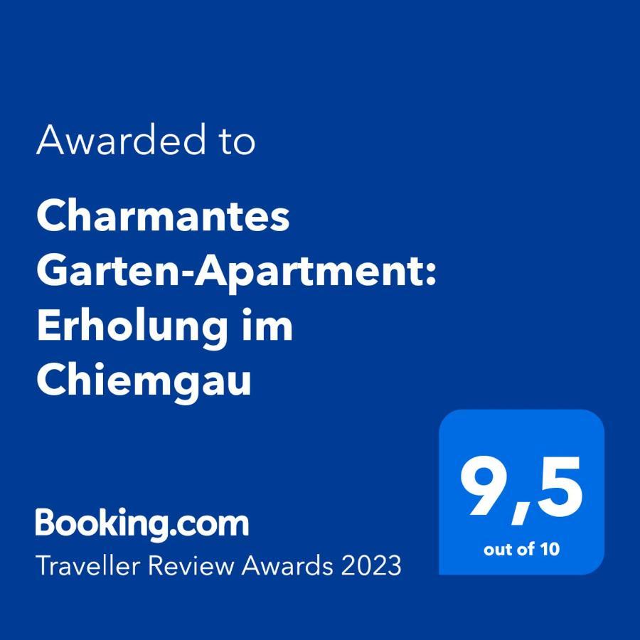 Charmantes Garten-Apartment: Erholung Im Chiemgau Unterwössen Exterior foto